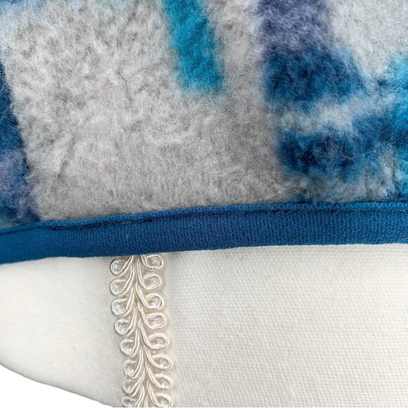 Rare Patagonia Stitchwork Underwater Blue Synchilla Snap-T Fleece Pullover - Picture 9 of 12